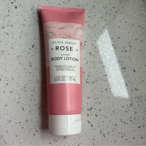 NWOT Olivia Grace Rose Scented Shea Butter Argan Oil Body Lotion 177ml 6 fl. oz.